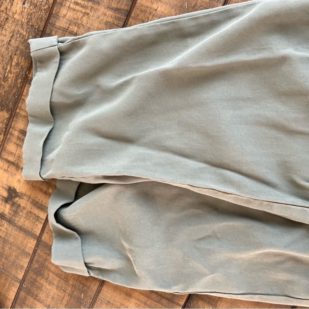 ZARA Trafaluc Collection Paperbag Trouser Olive Green - Picture 5 of 7